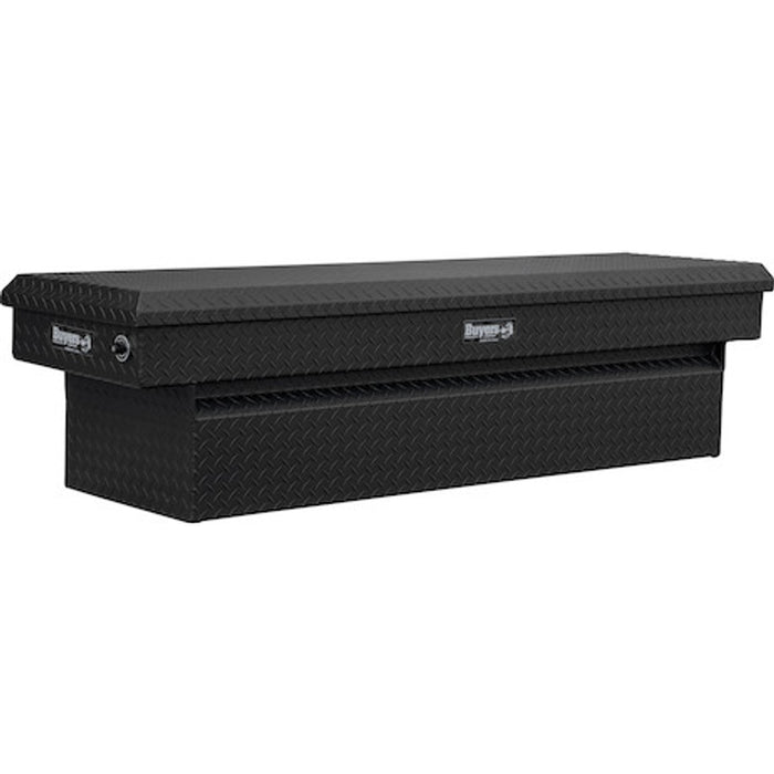 Buyers Products 23x20x71 Inch Textured Matte Black Diamond Tread Aluminum Crossover Truck Tool Box Model 1739440