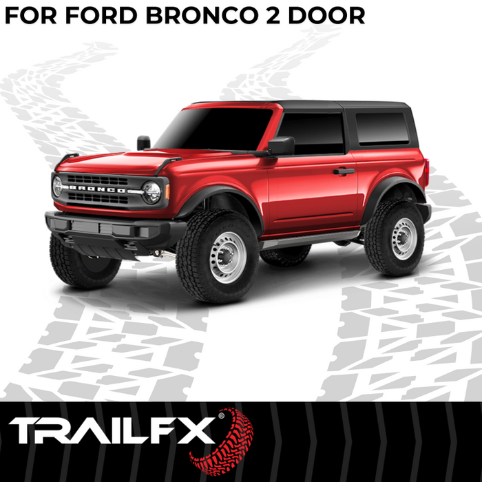 TrailFX Overland Running Boards Black Steel Model ORB002