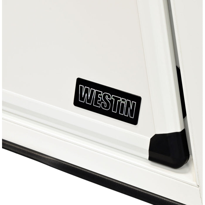 Westin EXP Truck Cap with Solid Front Glass Gloss White Model 16-14060