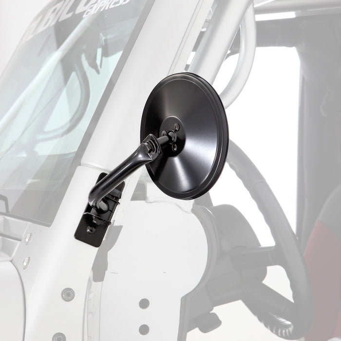 Smittybilt 6" Round Trail Mirror Pair - Black (97-18 TJ/LJ/JK/JKU) Model 7618