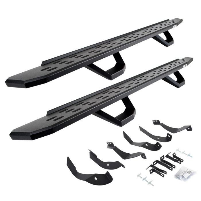 Go Rhino RB30 Running Boards with Mounting Brackets With 2 Pairs Drop Steps Kit Model 6960518720PC