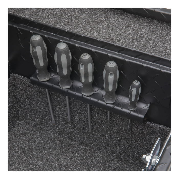 UWS Secure Lock Crossover Truck Tool Box, Low Profile, Rail Model SL-69-LP-MB-R