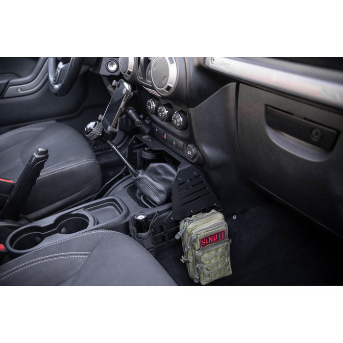 DV8 Offroad 2007-2018 Jeep Wrangler Center Console Molle Panels , Device Bridge Model CCJK-01