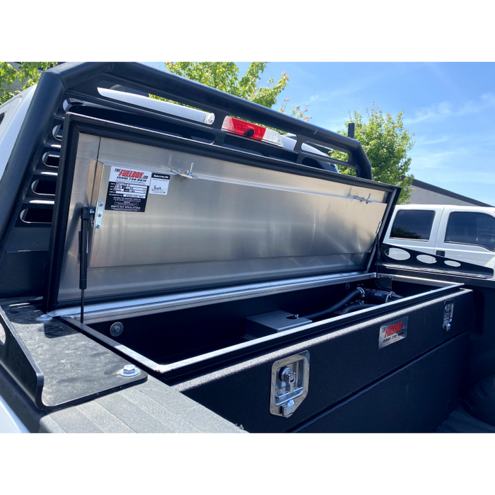 The FuelBox Tank and Tool Box Combo 57 Gallon 1" Taller Toolbox Smooth & Sprayed Finish Model FTC60BMS