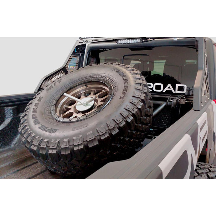 DV8 Offroad 2020-2025 Jeep Gladiator JT Adjustable Tire Carrier Model TCGL-01