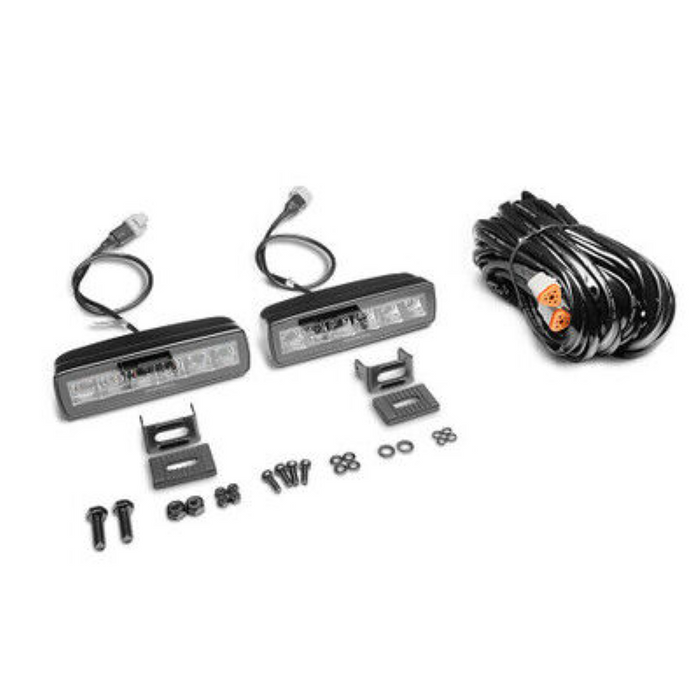 Go Rhino Blackout Series SIXLINE  Spot Lights w/Amber LEDs Model 750600622SBS