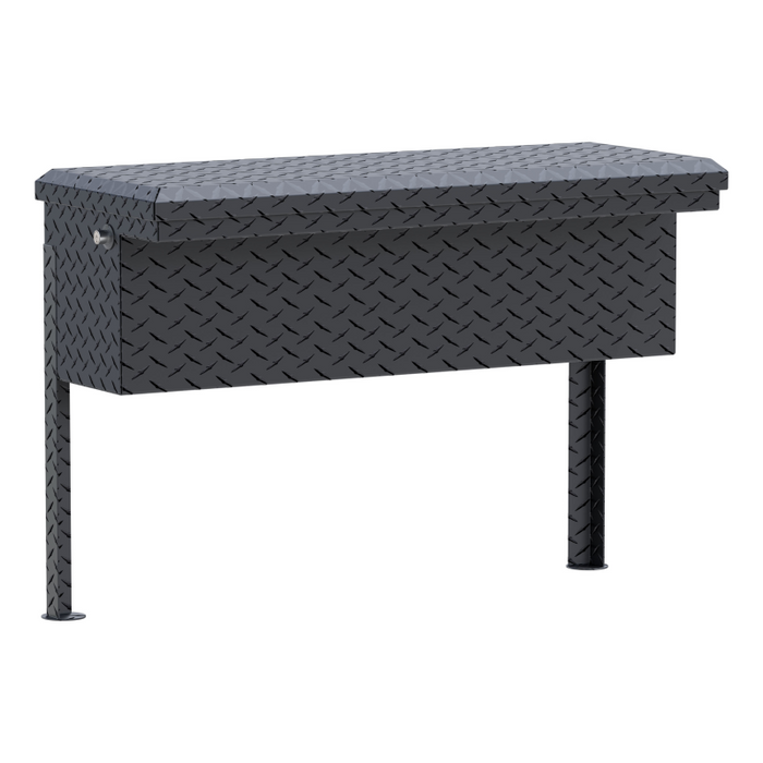 UWS Matte Black Aluminum 36" Truck Side Tool  Box - Low Profile Model TBSM-36-LP-MB