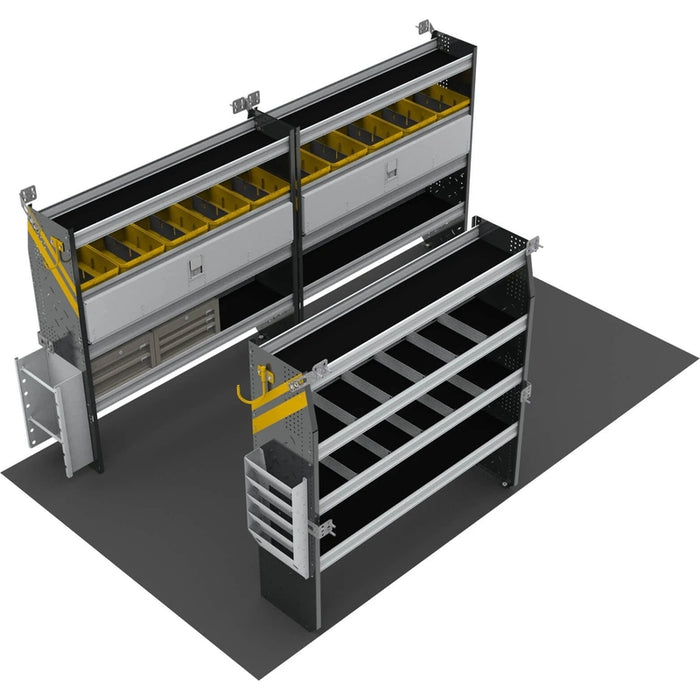 Ranger Design Electrician Van Shelving Package for 14' Box Truck - Enclosed Trailer Model BTL-11