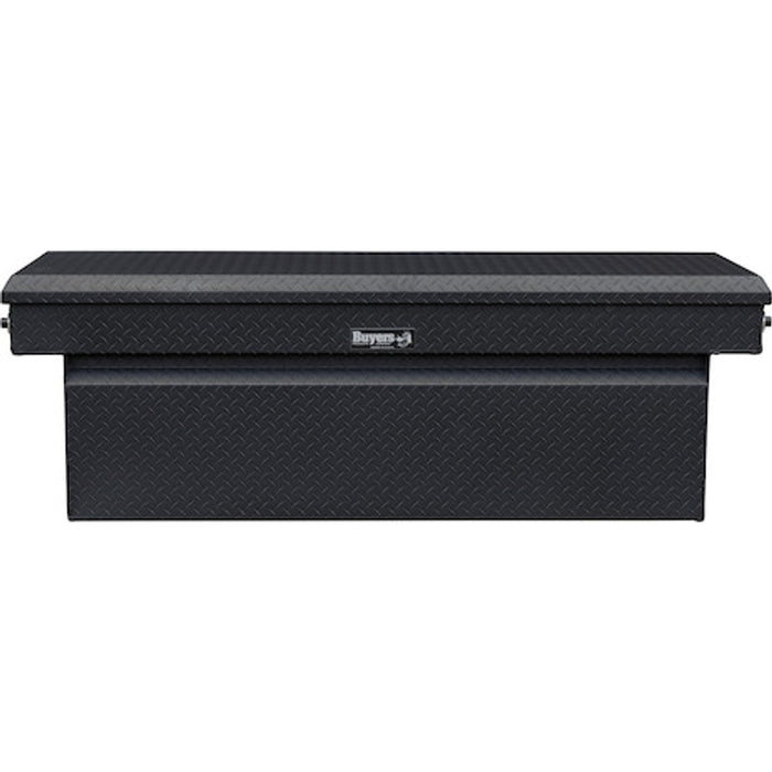 Buyers Products 23x27x71 Inch Textured Matte Black Diamond Tread Aluminum Crossover Truck Box Model 1739450