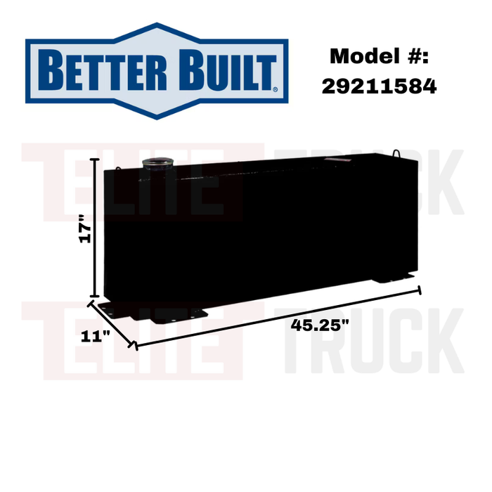 Better Built 36 Gallon Gloss Black Steel Vertical Transfer Tank Model 29211584