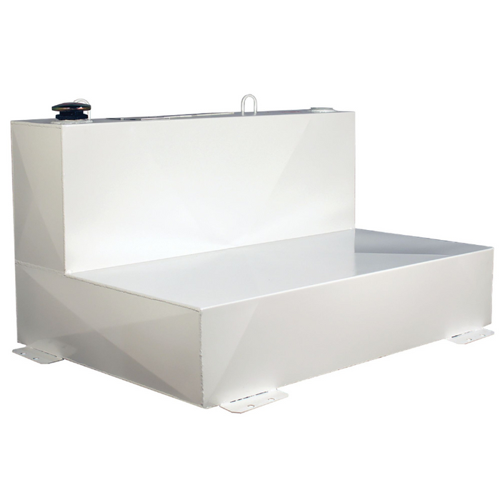 Better Built 75 Gallon White Steel Heavy Duty Series L-Shaped Liquid Transfer Tank Model 29224162