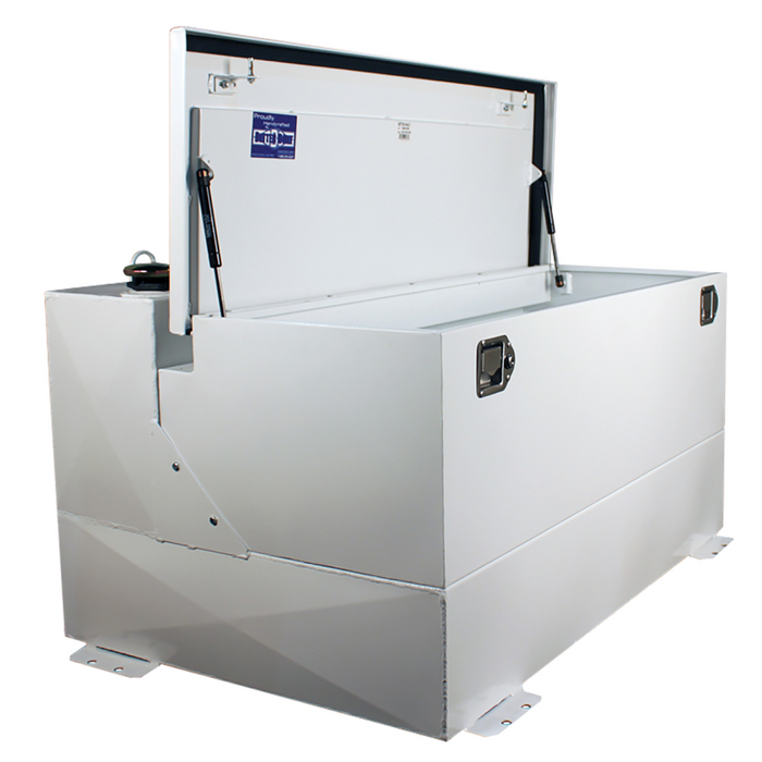 Better Built 75 Gallon White Steel Heavy Duty Series Liquid Transfer Tank & Toolbox Combo Model 29224168