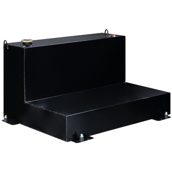 Better Built 100 Gallon Gloss Black Steel L-Shaped Transfer Tank