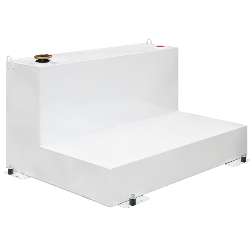 Better Built 100 Gallon White Steel L-Shaped Transfer Tank Model