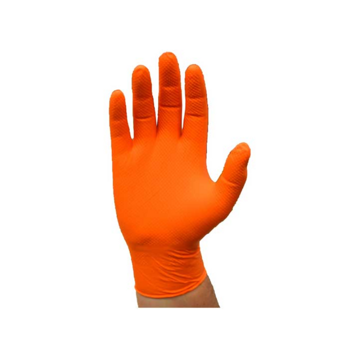 PIP Ambi-Dex Disposable, 7 Mil, Orange Nitrile Gloves W/Textured Grip-100/Bx-Size XL Model 2940/XL