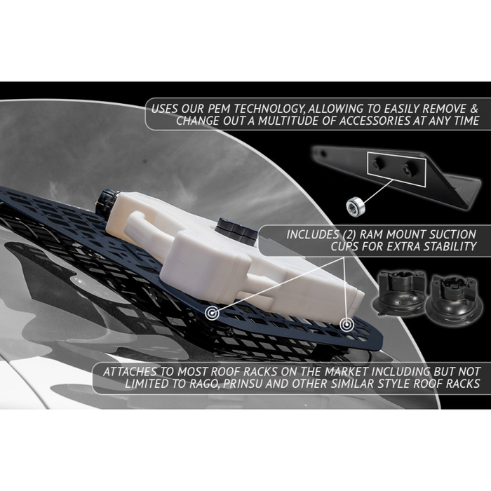 Rago Fabrication 2010-2023 5th Gen Toyota 4Runner E-MSP (Exterior Molle Storage Panel) Model R1017T4RUMSPOS-SHER