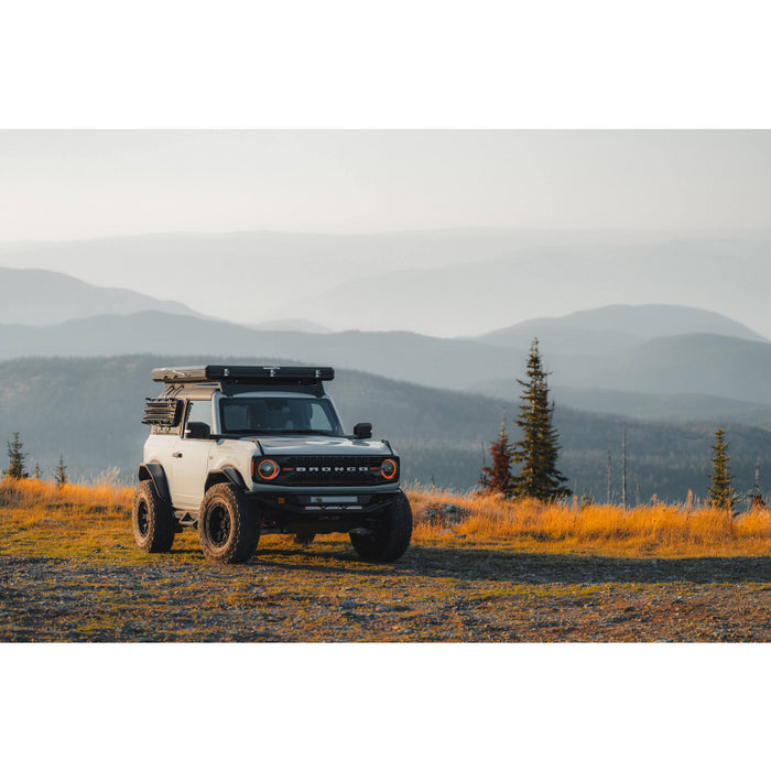 DV8 Offroad 2021-2025 Ford Bronco Competition Series Front Bumper Model FBBR-04