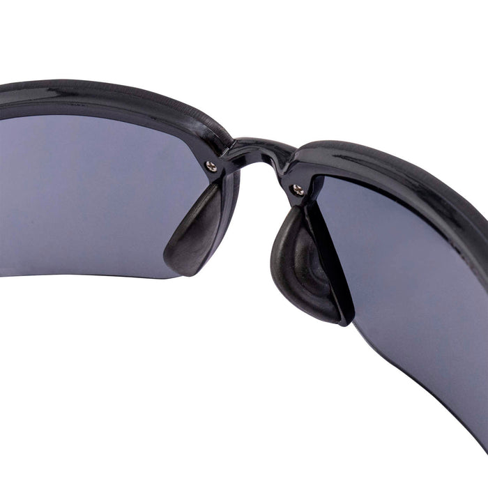 Radians Crossfire ES5 Premium Safety Eyewear, Pearl Black Frame / Smoke Lens RNS2961