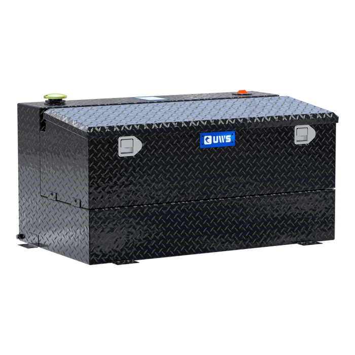 UWS Gloss Black 75-Gallon Combo Aluminum Transfer Tank Model TT-75-COMBO-BLK