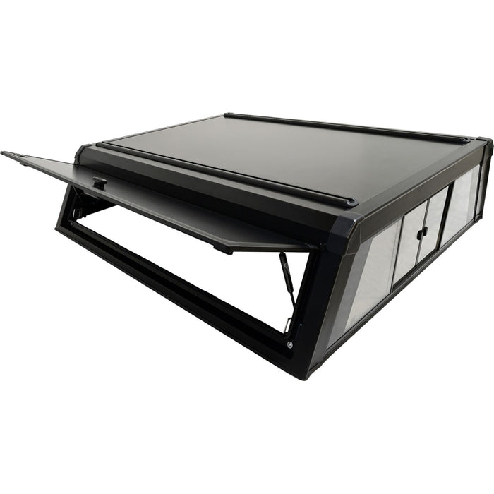 Westin EXP Truck Cap with Sliding Front Glass Matte Black Model 16-12815S