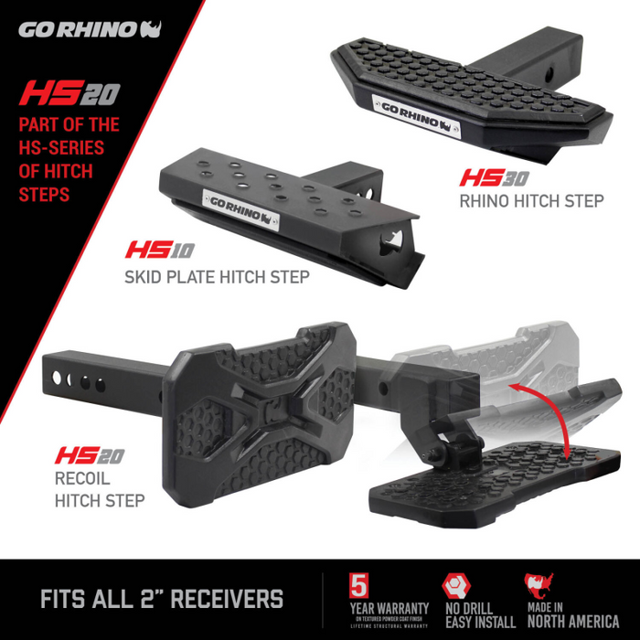 Go Rhino HS-20 Recoil Hitch Step Model HS2012T