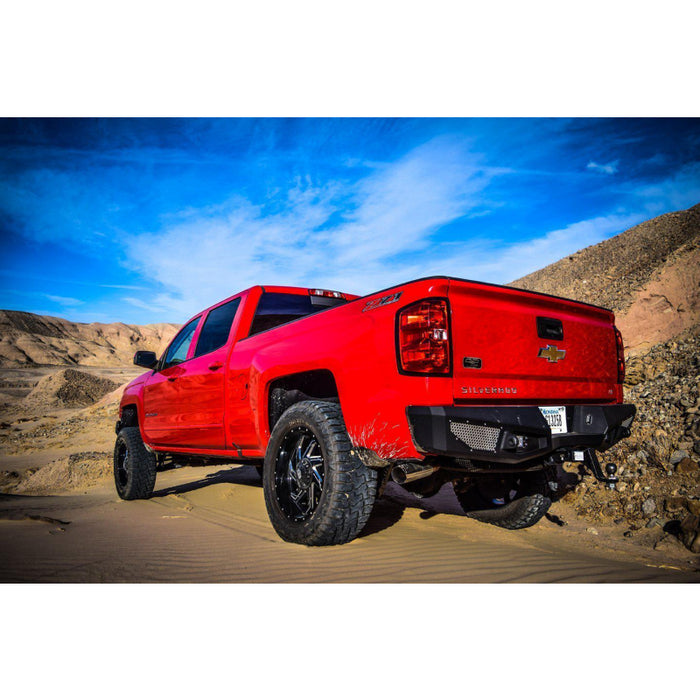 DV8 Offroad 2016-2018 Chevrolet Silverado 1500 Steel Rear Bumper Model RBCS1-02