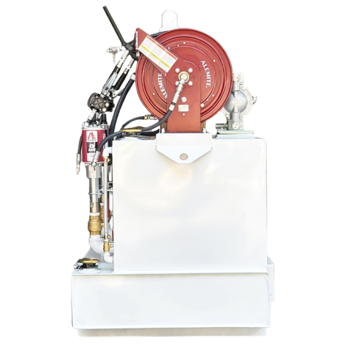 Taylor Pump & Lift 42"W x 36"D x 60"H Dual 50-Gal New Oil & 60-Gal Used Oil Lube Skid Model TPL 236-983