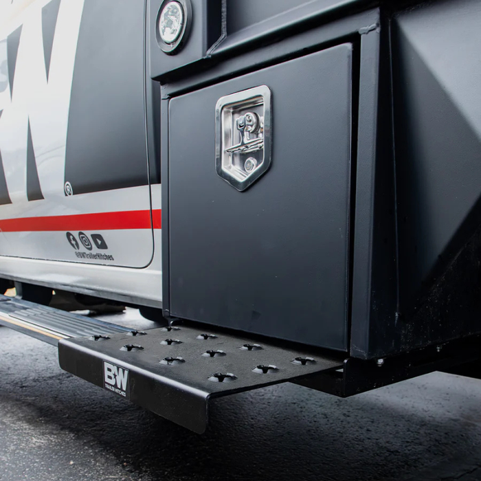 B&W Trailer Hitches Black Underbody Toolbox Bolt-On Retractable Step Model WTXA7030