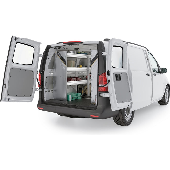 Ranger Design Aluminum Van Shelving Package for Mercedes Metris All Wheelbase - Single Sliding Door Model MML-27