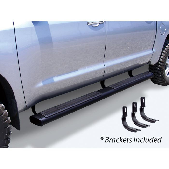 Go Rhino 6" OE Xtreme Composite Step Nerf Bars Kit - 80" Long Black with Brackets Model 686418080CB