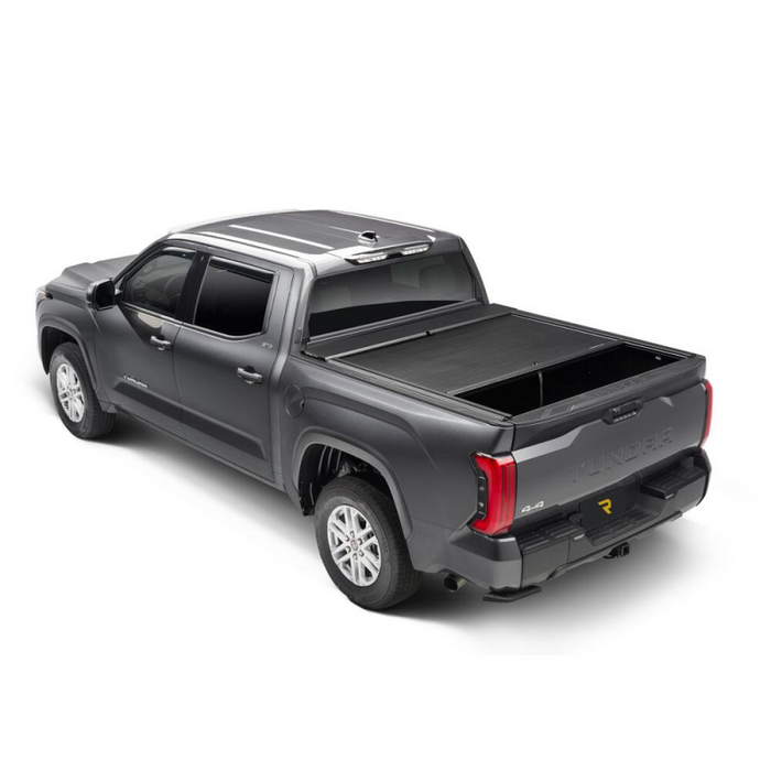 Roll N Lock A-Series XT Locking Retractable Truck Bed Cover for 22-24 Toyota Tundra 5' 7" Bed w/o Trail Special Edition Storage Boxes Model 576A-XT