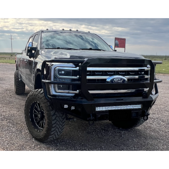 Bodyguard Freedom Front Extreme Non-Winch W/O Sensor Cutouts W/ Mesh Grille With Camera Harness Texture Black Powder Coat Model NEF23BNTMH