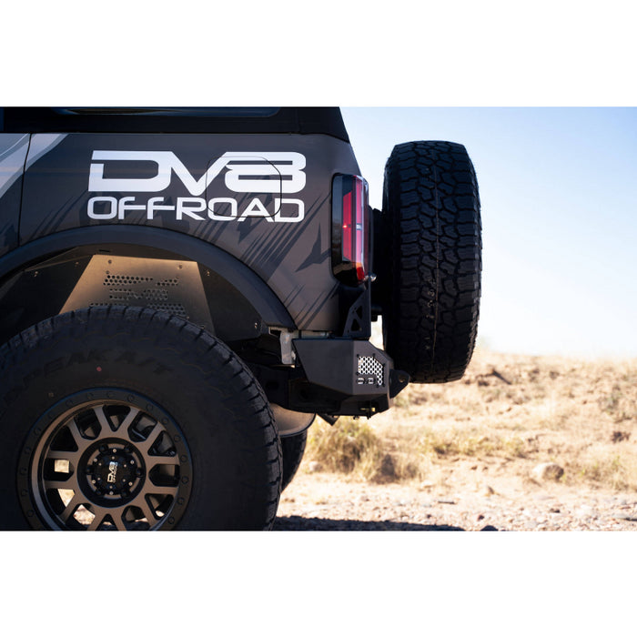 DV8 Offroad 2021-2025 Ford Bronco Mto Series Rear Bumper Model RBBR-01