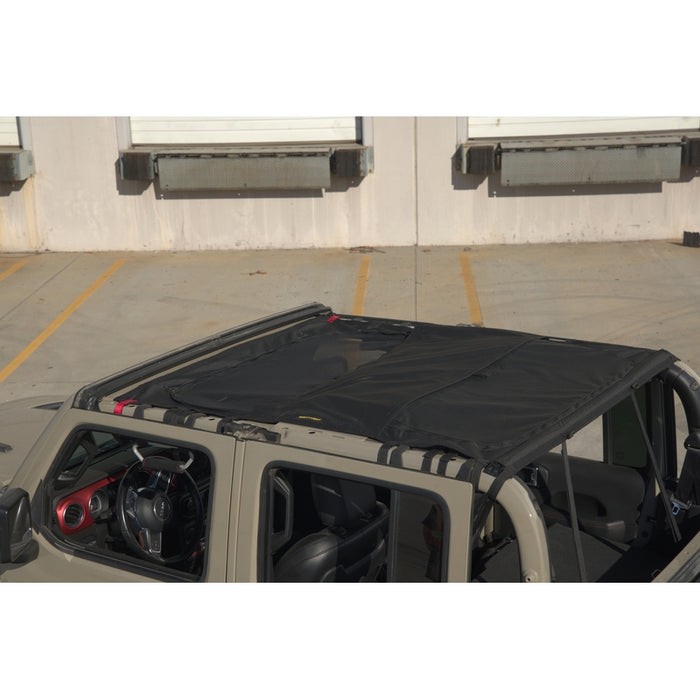 Smittybilt Extended Shade Top w/ Skylights - Black Diamond/Mesh (20+ JT) Model 97502