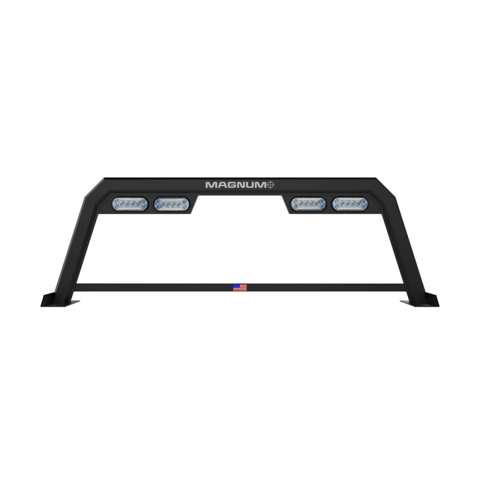 Magnum Truck Racks Headache Rack Pro High Vis Open Matte Black Model 220HPHPF3NB