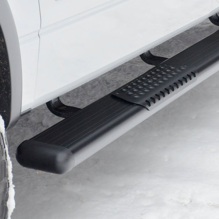 Luverne O-Mega II 6" x 36" 100" Black Aluminum Step Nerf Bars Model 584100-571477