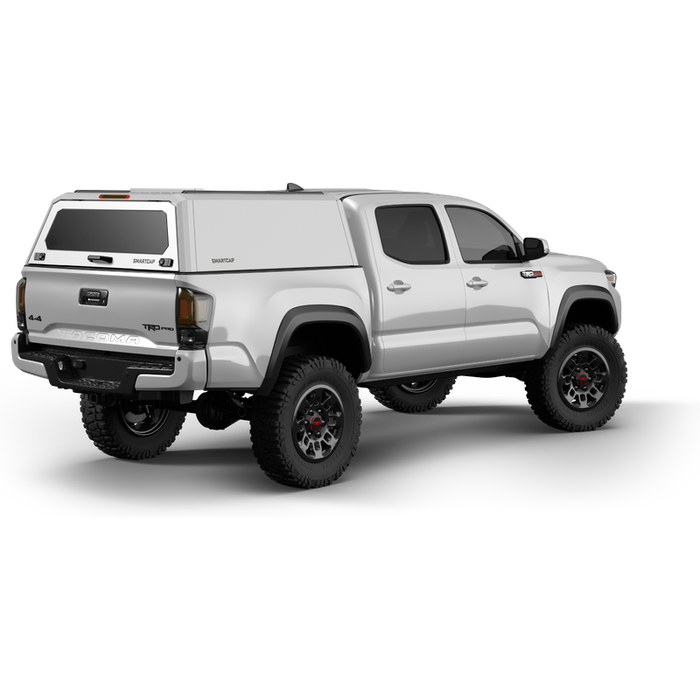 SmartCap OEM White Truck Bed Cap EVOh Hatchback Series w/ Vertical Locks Model EH1316-WH