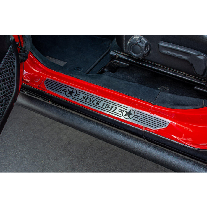 DV8 Offroad 2018-2026 Jeep Gladiator JT WranglerJL JLU Front Sill Plate Model D-JL-180014-STR2