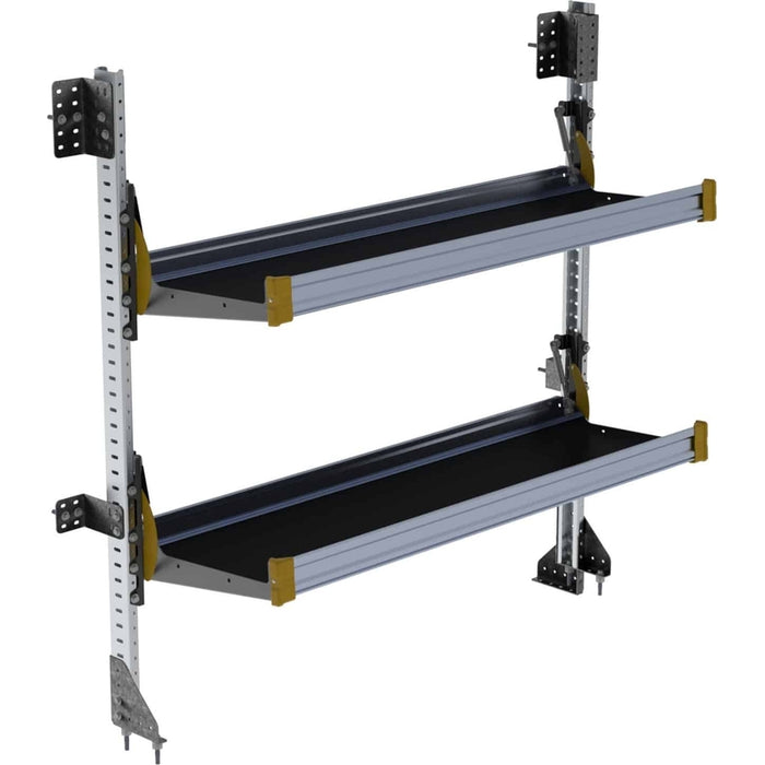 Ranger Design Fold-Away Cargo Van Foldable Shelving System - 2 Levels 65"H x 60"W Model F5-RA60-2