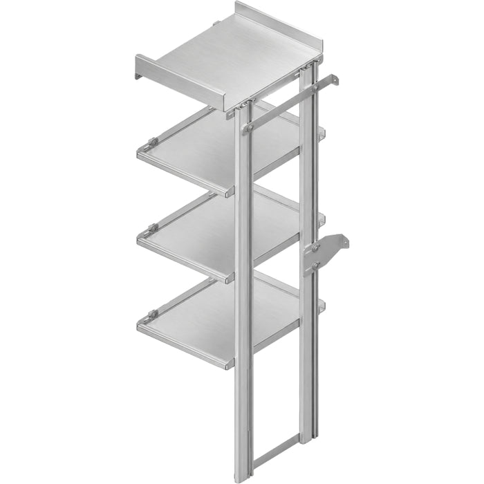 Hackney Expansion Shelving Module with Pipe Top and 3 Shelves - 23D x 18W x 60.5H Model 2318PX
