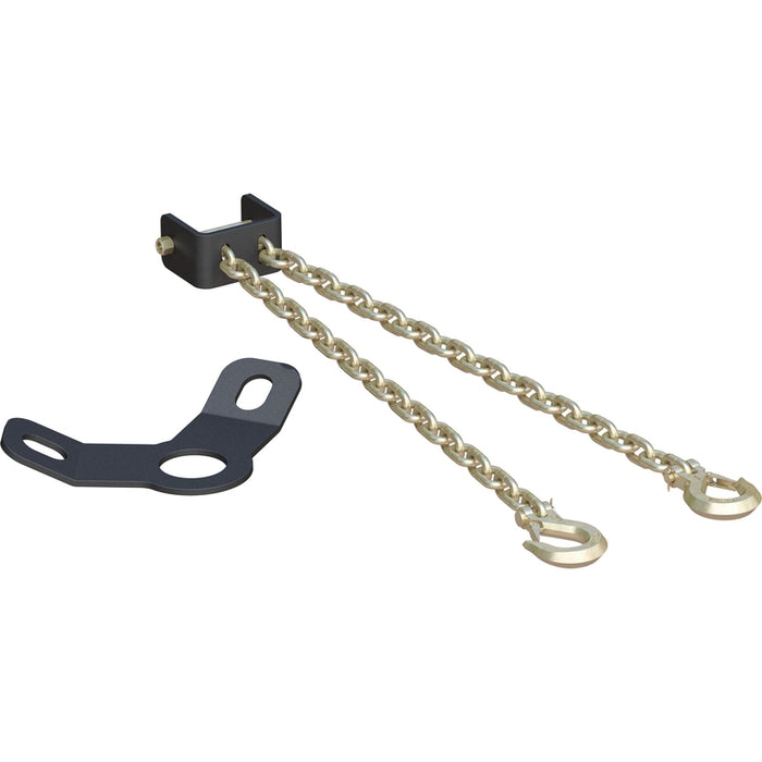 CURT CrossWing 5th Wheel Safety Chain Assembly with Gooseneck Anchor Plate Model 16614