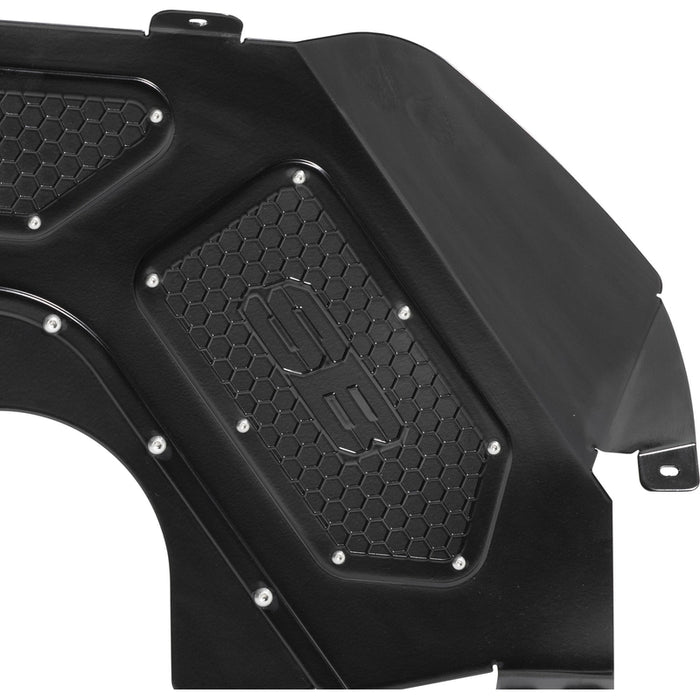 Smittybilt Front Aluminum Inner Fender Liner Pair - Black (18+ JL/JLU) Model 77984