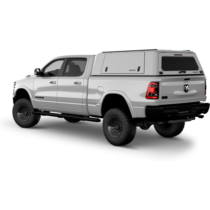 SmartCap OEM White Truck Bed Cap EVOc Commercial Series w/ Horizontal Locks Model EC1006-WH