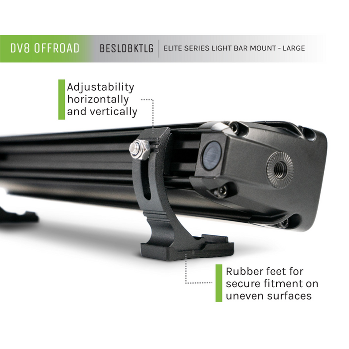 DV8 Offroad Elite Series Light Bar Mount - Large Model BESLDBKTLG