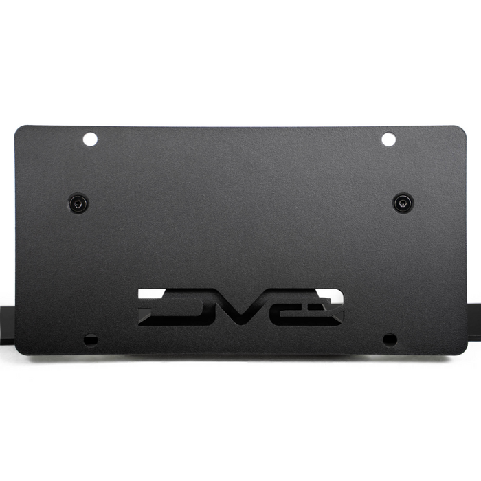 DV8 Offroad 2021-2026 Ford Bronco Capable Bumper Slanted Front License Plate Mount Model LPBR-05
