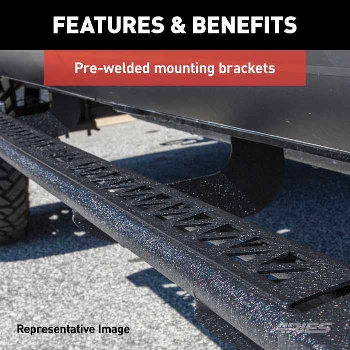 ARIES Rocker Step Running Boards, Select Jeep Wrangler JL 2-Door Model ...