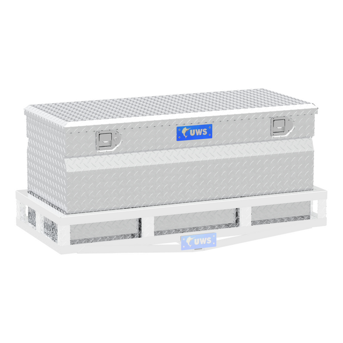 UWS Bright Aluminum 48" Cargo Carrier Utility Chest Box Model TBC-48-DD