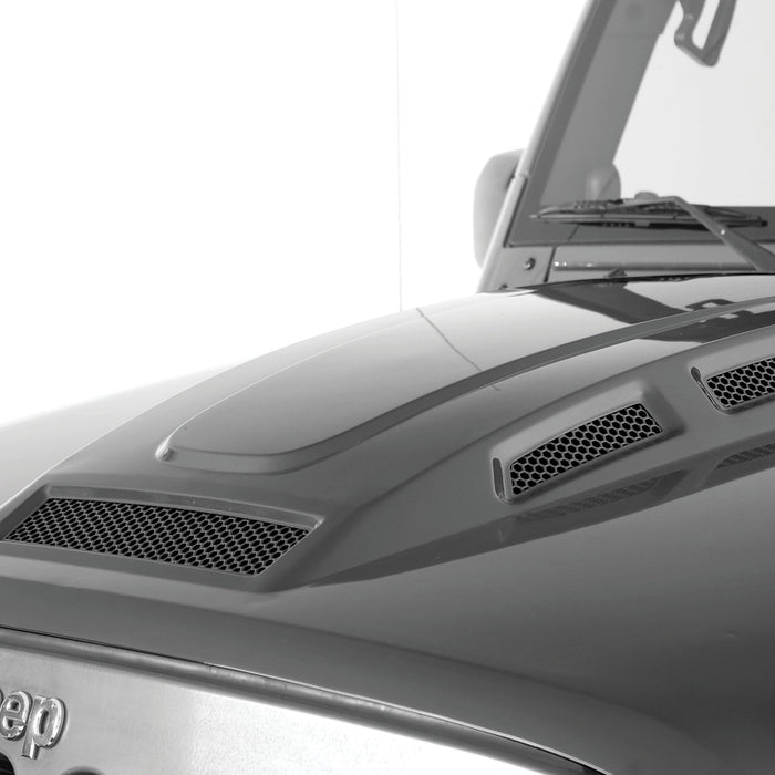 Smittybilt H.E.M.I Vented Hood - Unpainted (07-18 JK/JKU) Model 76500