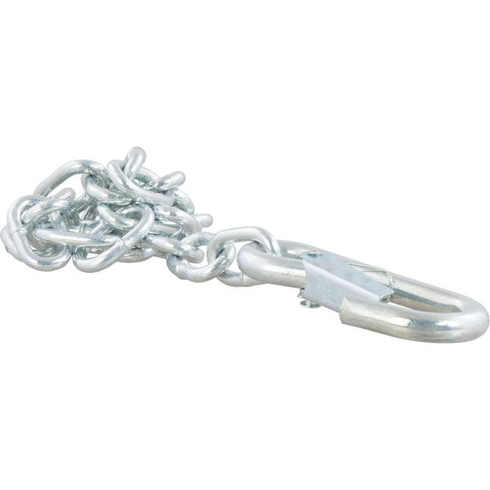 CURT 27-Inch Trailer Safety Chain with 3/8-In Snap Hook, 2,000 lbs Break Strength Model 80312