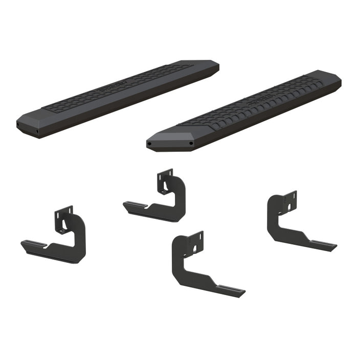 ARIES AdvantEDGE 5-1/2" x 53" Black Aluminum Side Bars, Select Ford F-150 Model 2556007